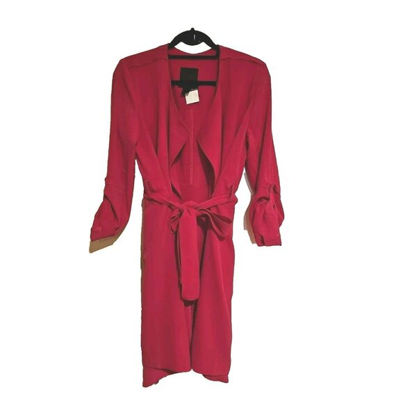 ALT Elena Gilbert 500 Maison Cinqcent Cardigan Women S Fuchsia Pink Quiet Luxury - Picture 1 of 9